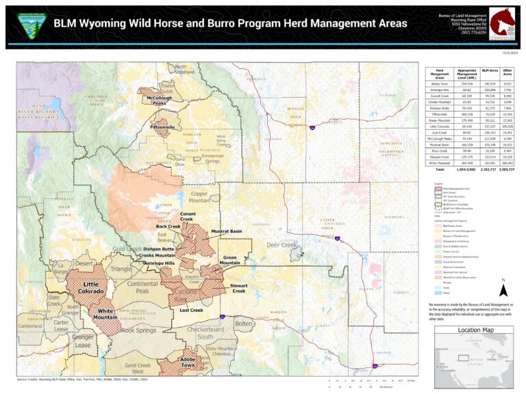 Midland Wyoming Ranch Map.pdf Wyoming Wild Horses Guide: Red Desert & Adobe Town